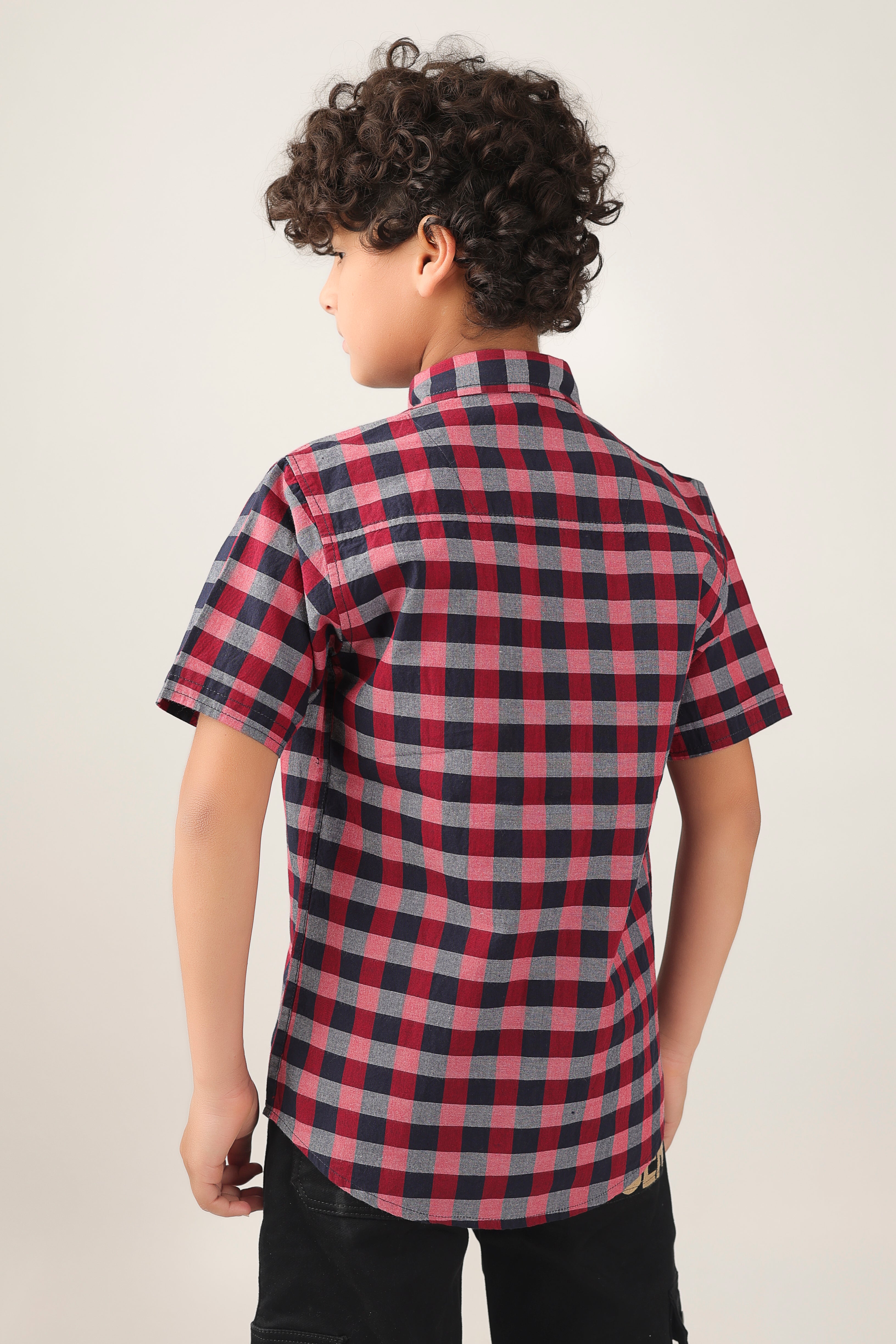 Boys' shirt with, short sleeve and comfortable casual fit