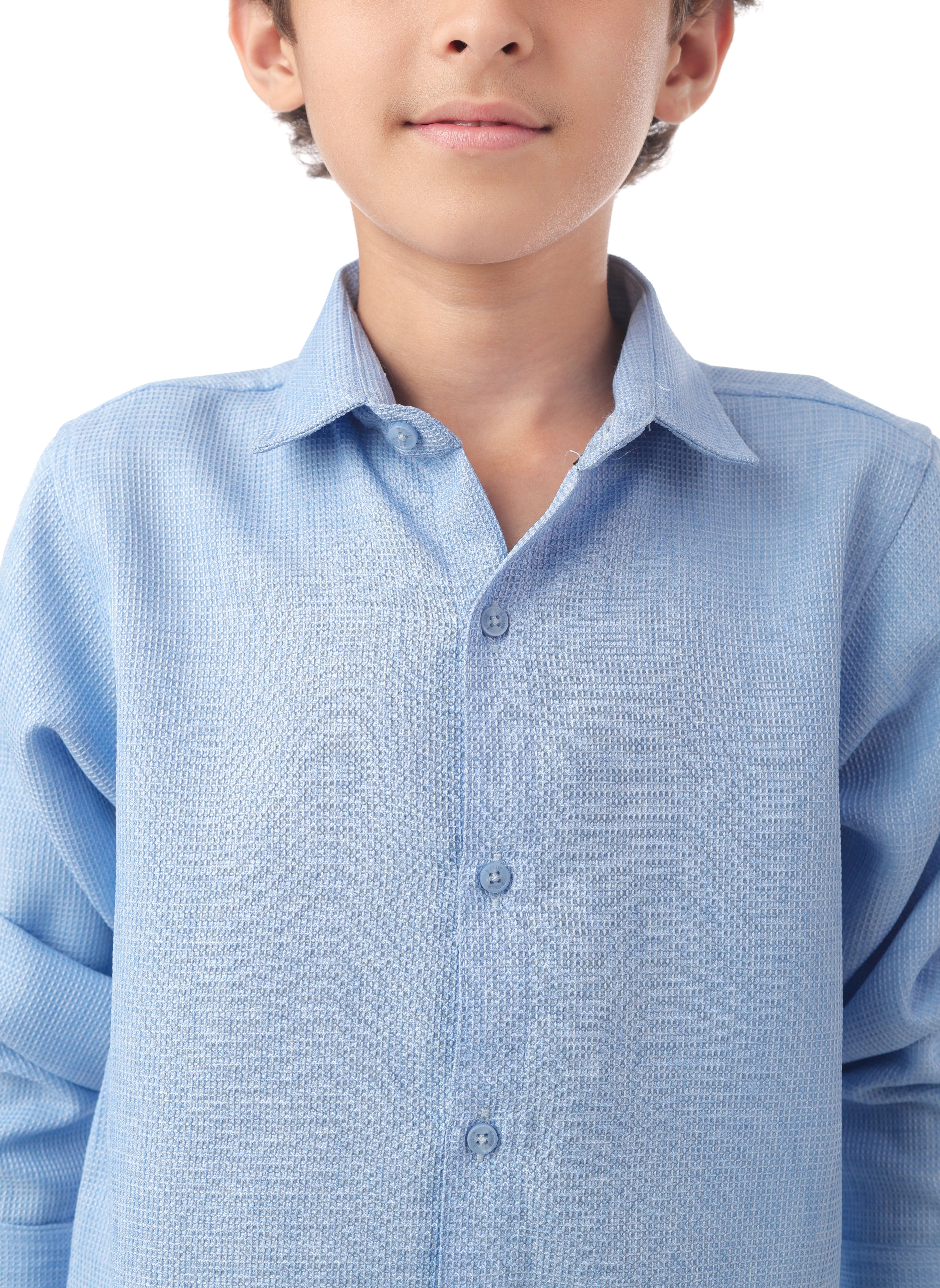 Long sleeve button-down semi-formal shirt