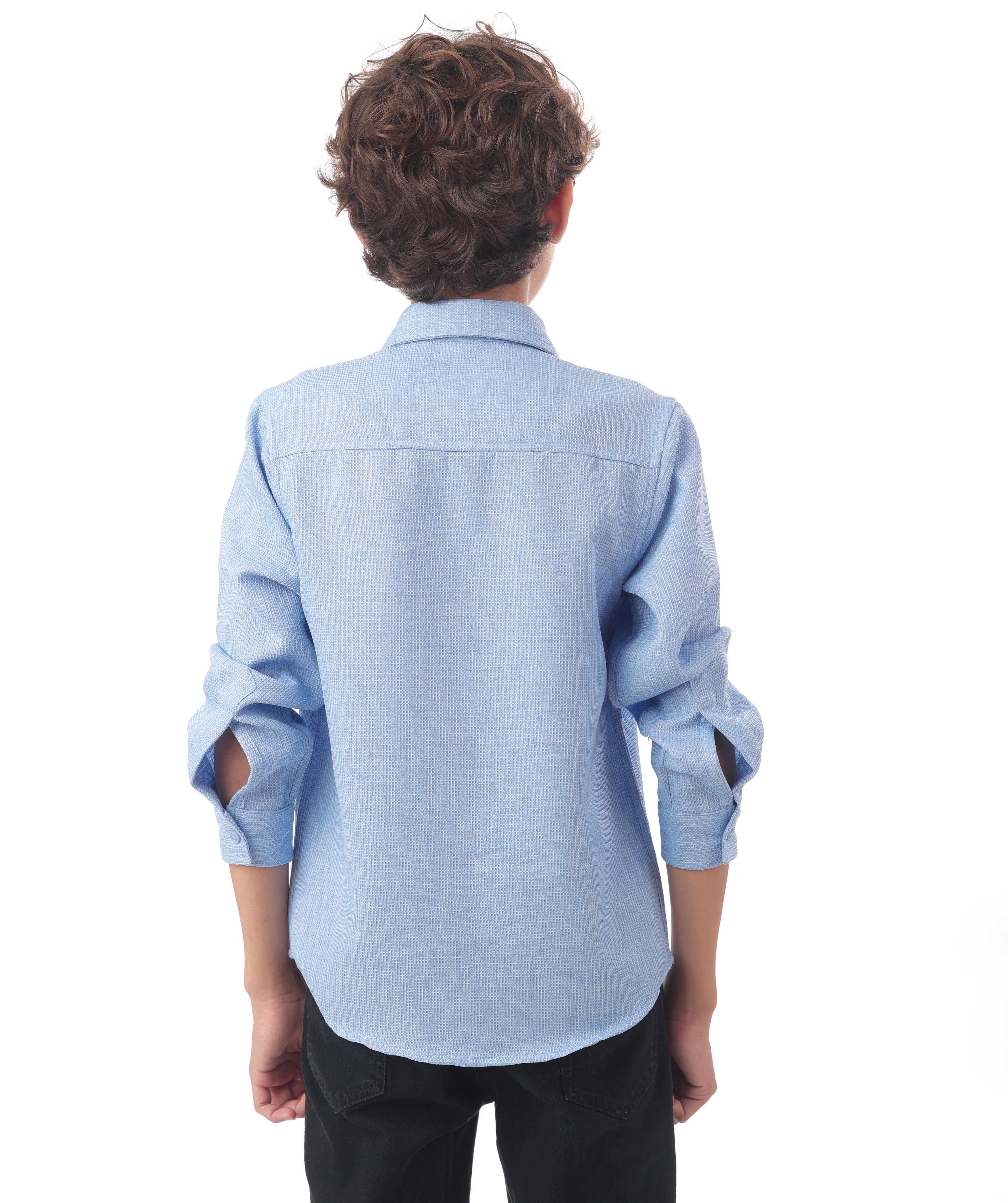Long sleeve button-down semi-formal shirt