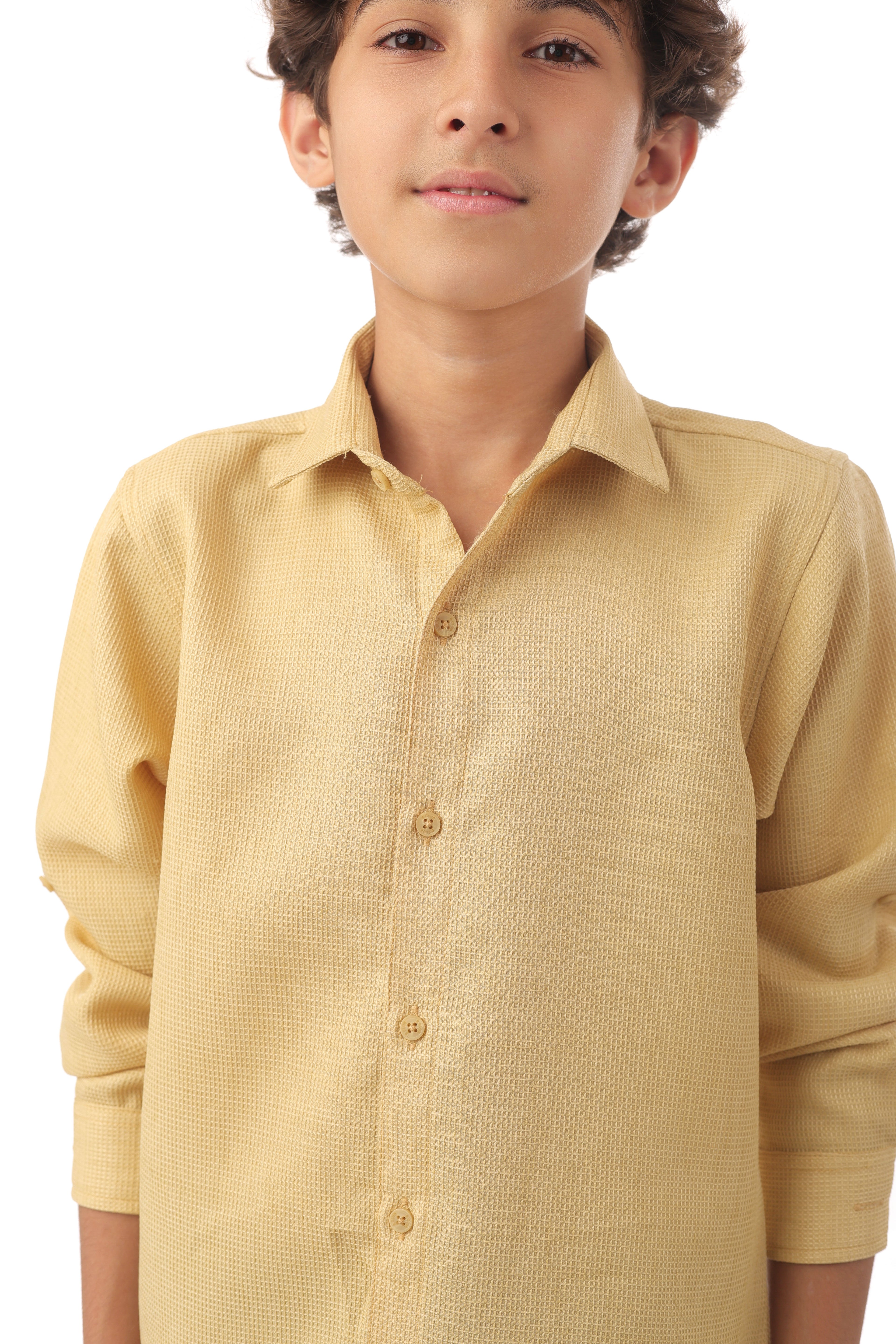 Long sleeve button-down semi-formal shirt