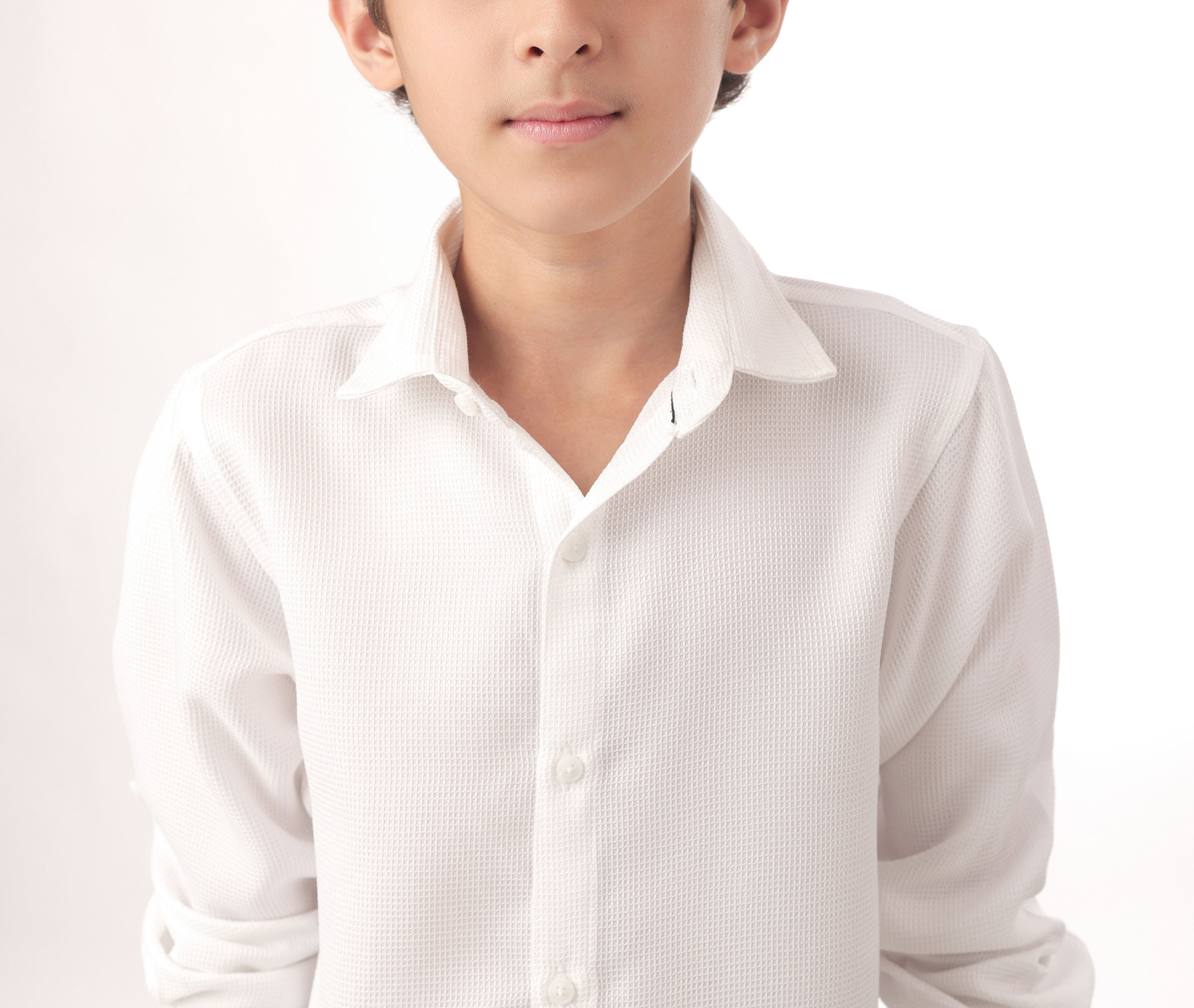 Long sleeve button-down semi-formal shirt