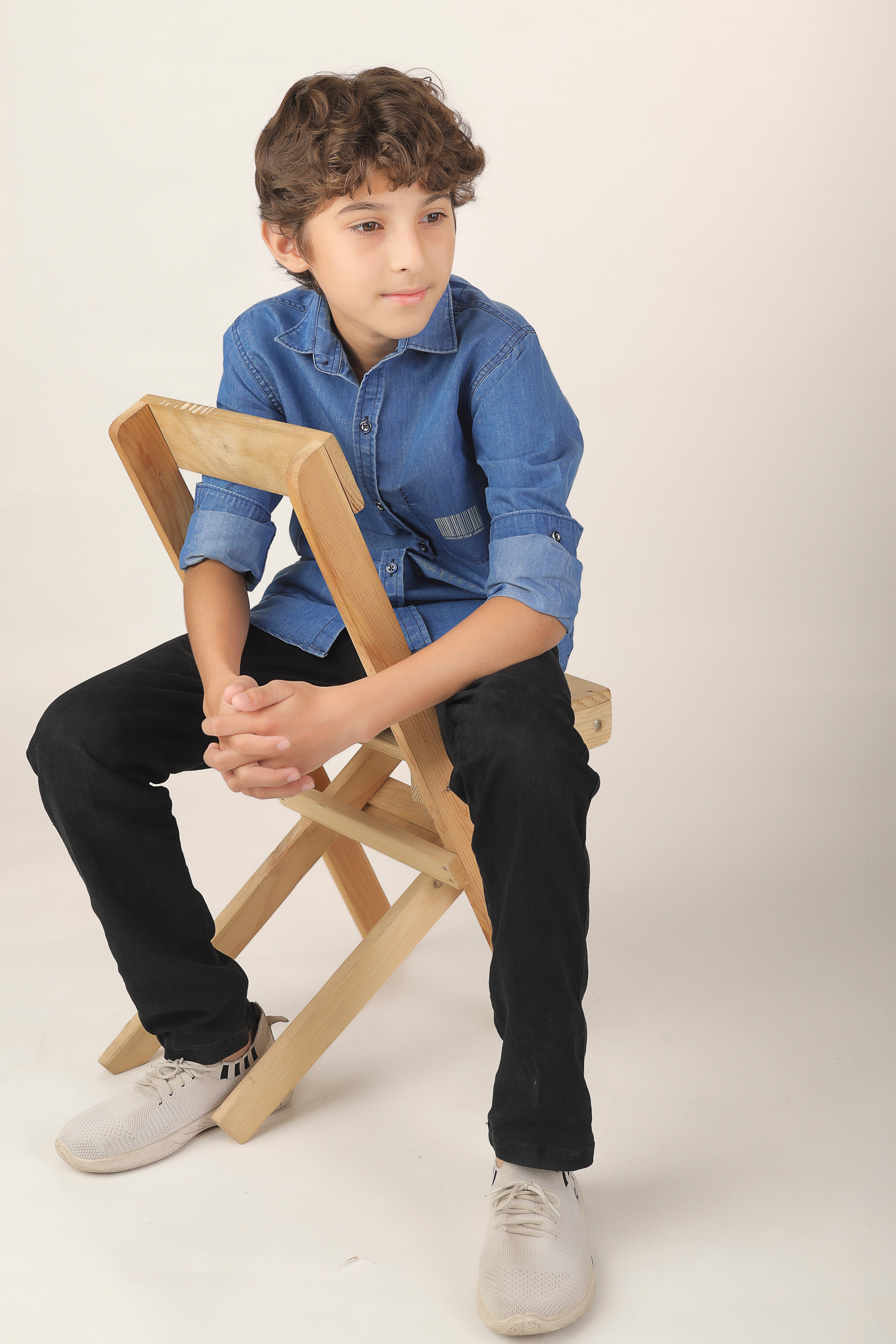 Classic blue denim with creative washing effect