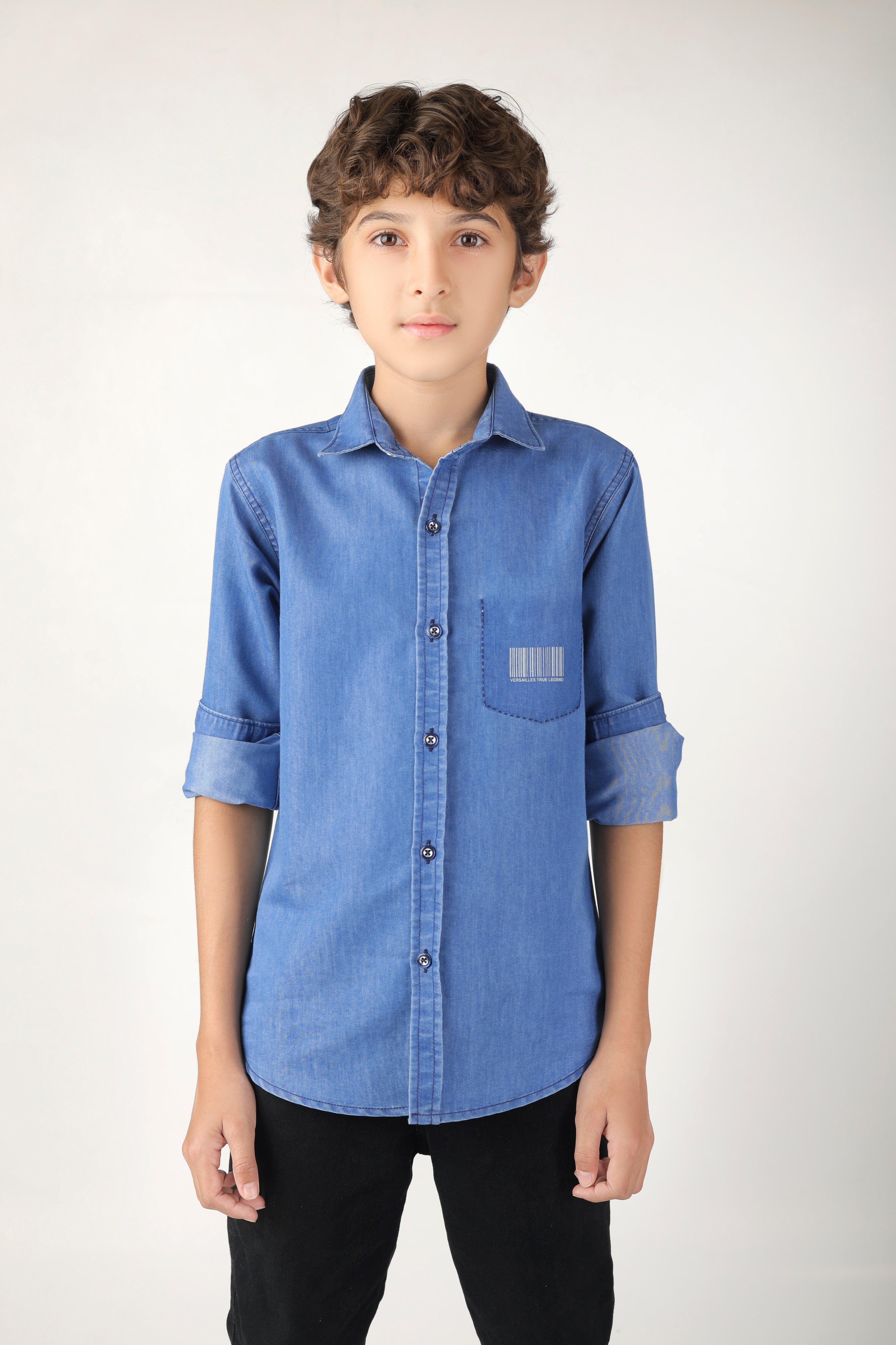 Classic blue denim with creative washing effect