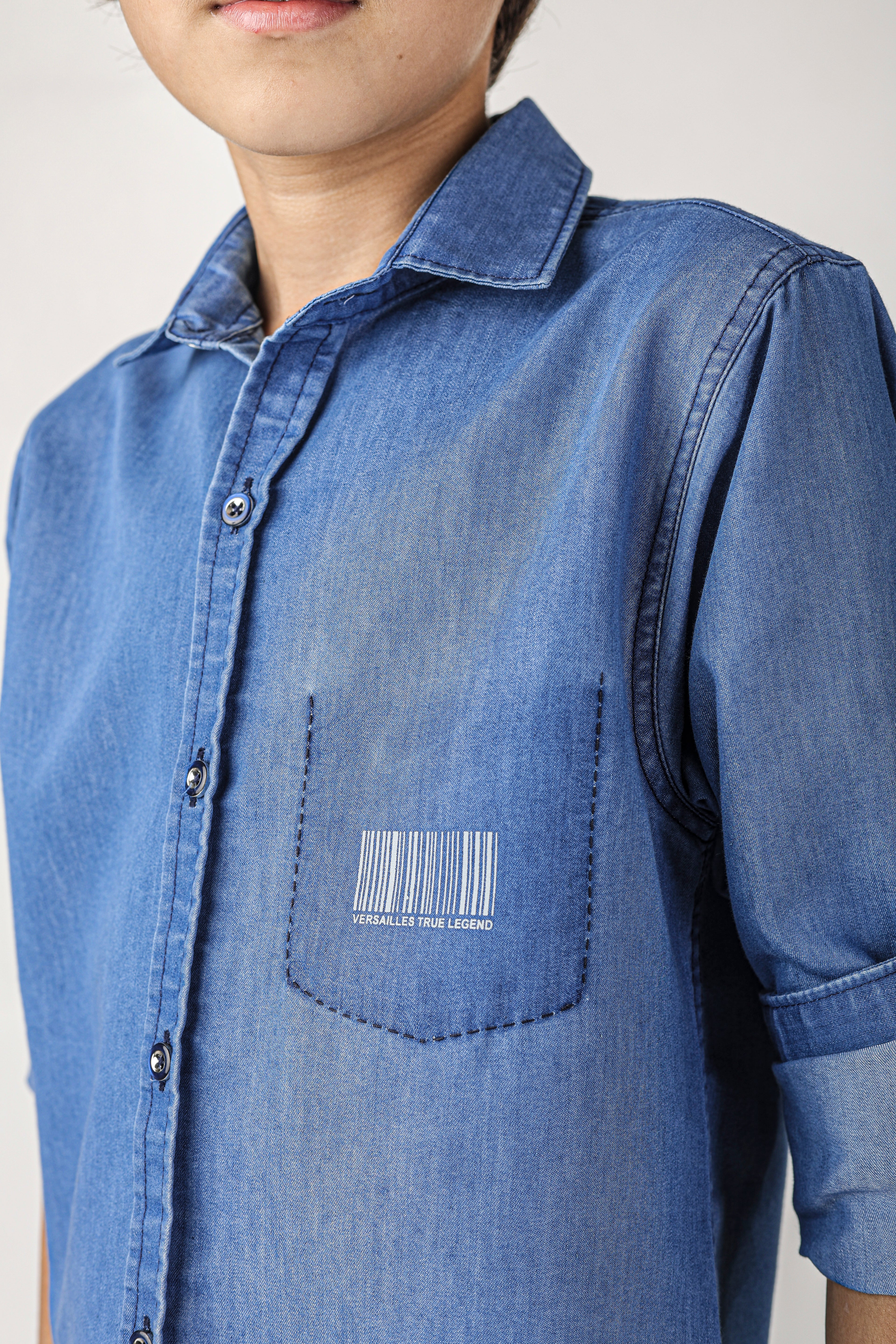 Classic blue denim with creative washing effect