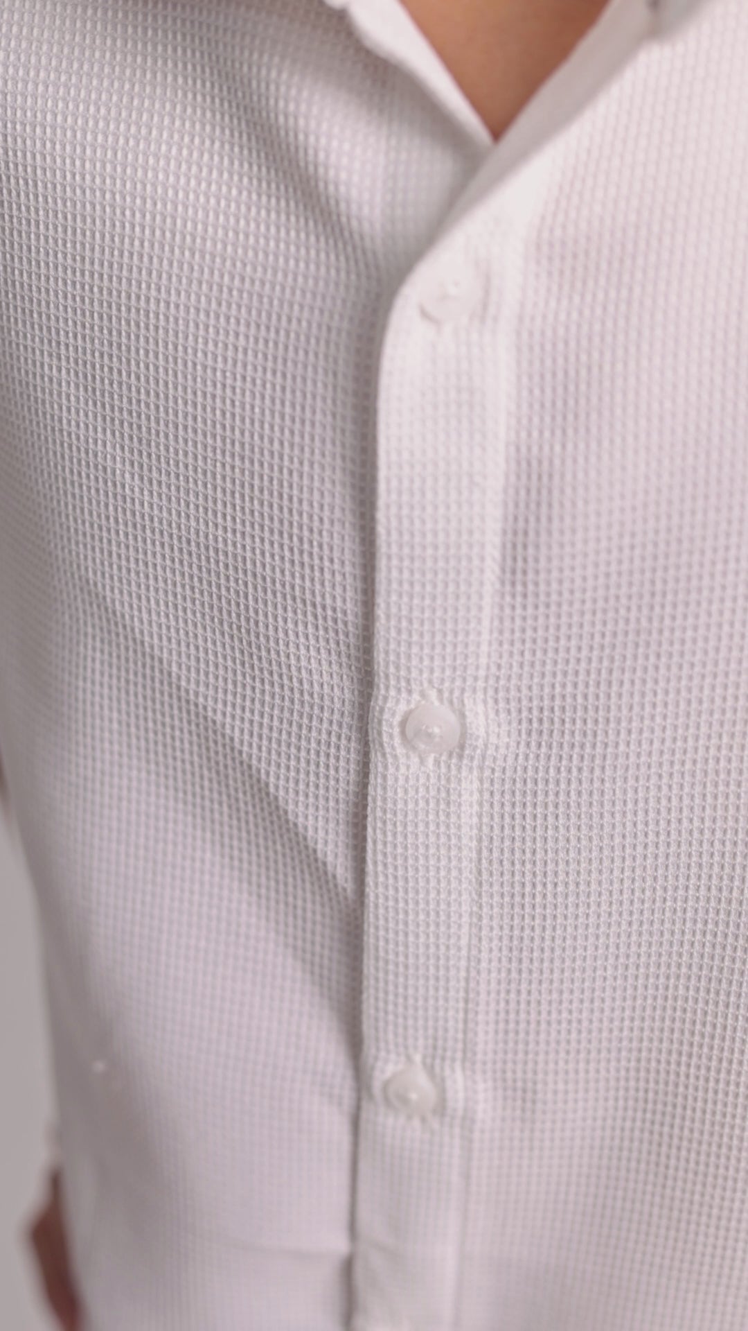 Long sleeve button-down semi-formal shirt
