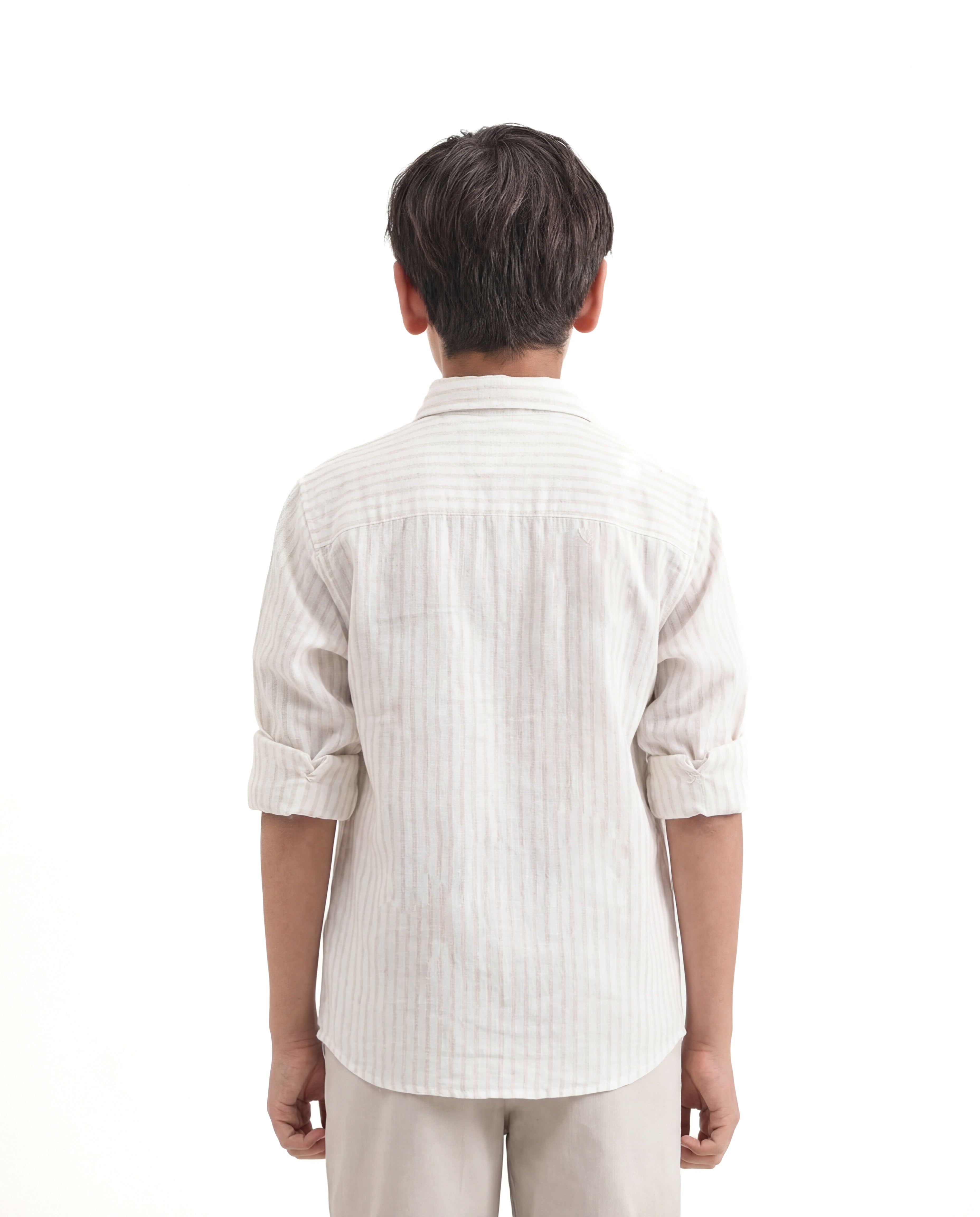 Abstract embroidery textured shirt