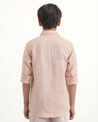 Abstract embroidery textured shirt