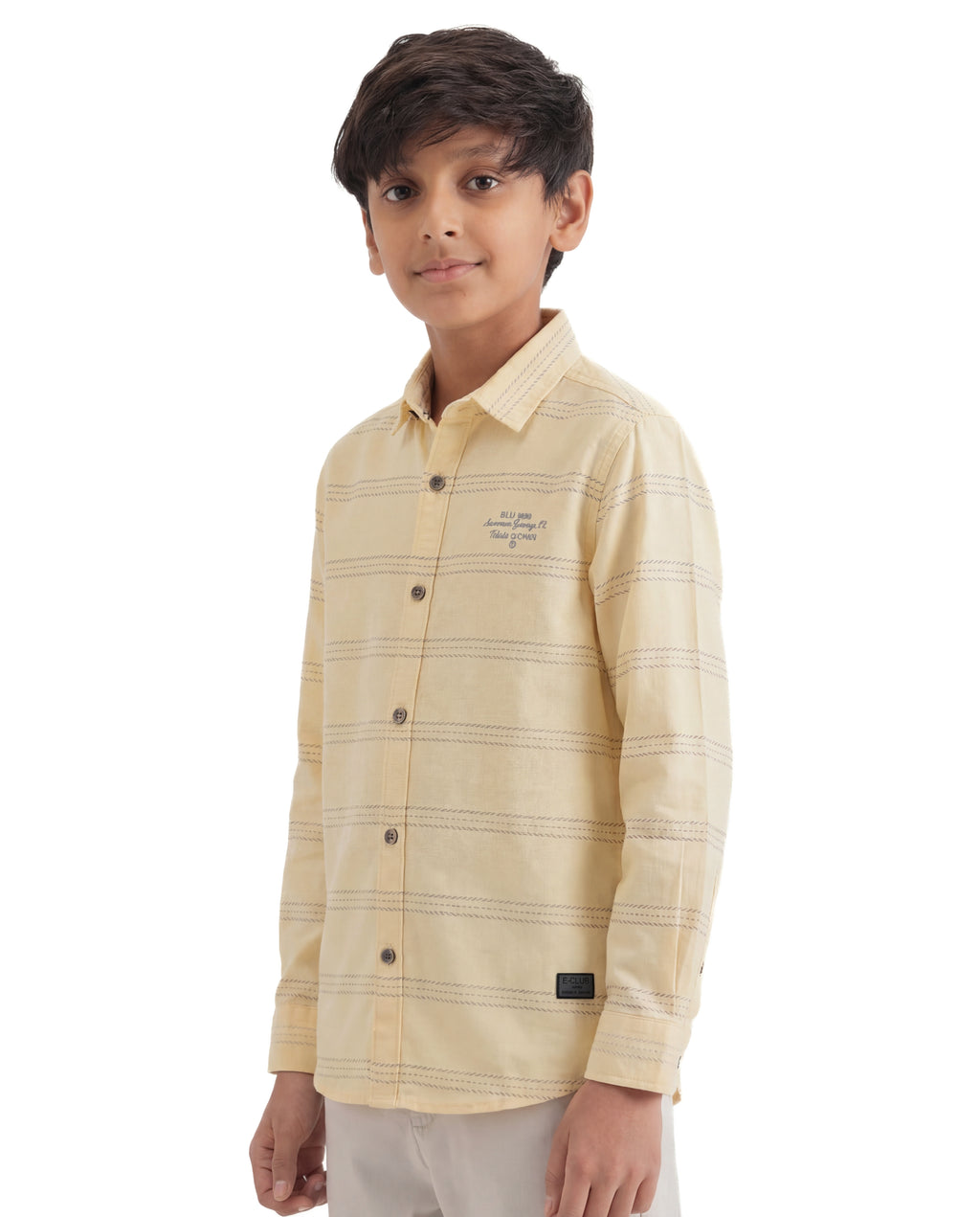 Textured Stripe Casual Shirt