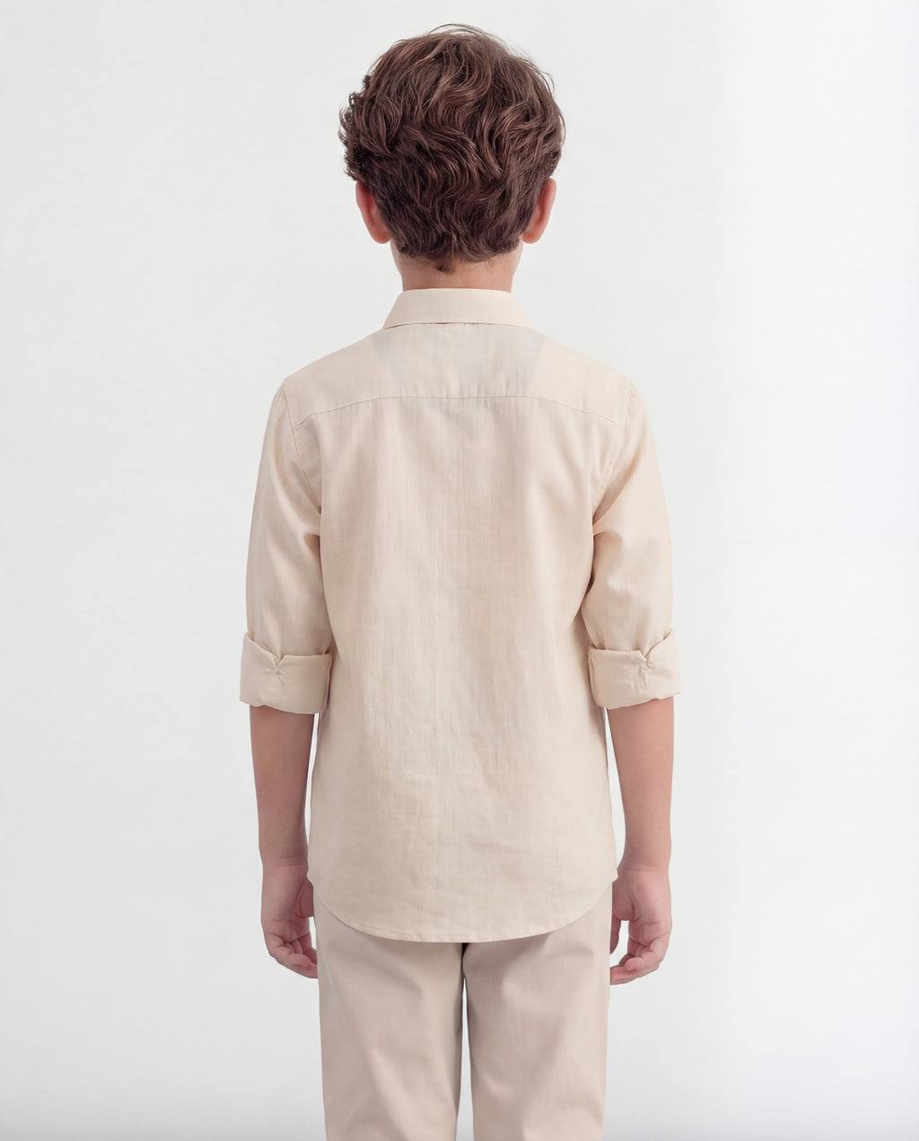 Boys Nature Print Cotton Shirt