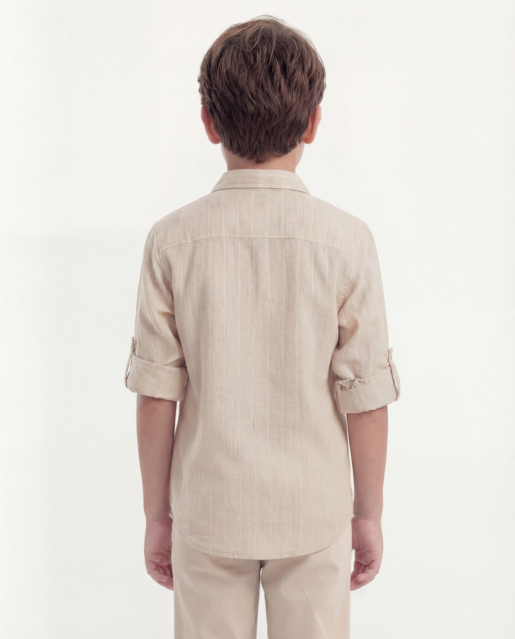 Boys Nature Print Cotton Shirt
