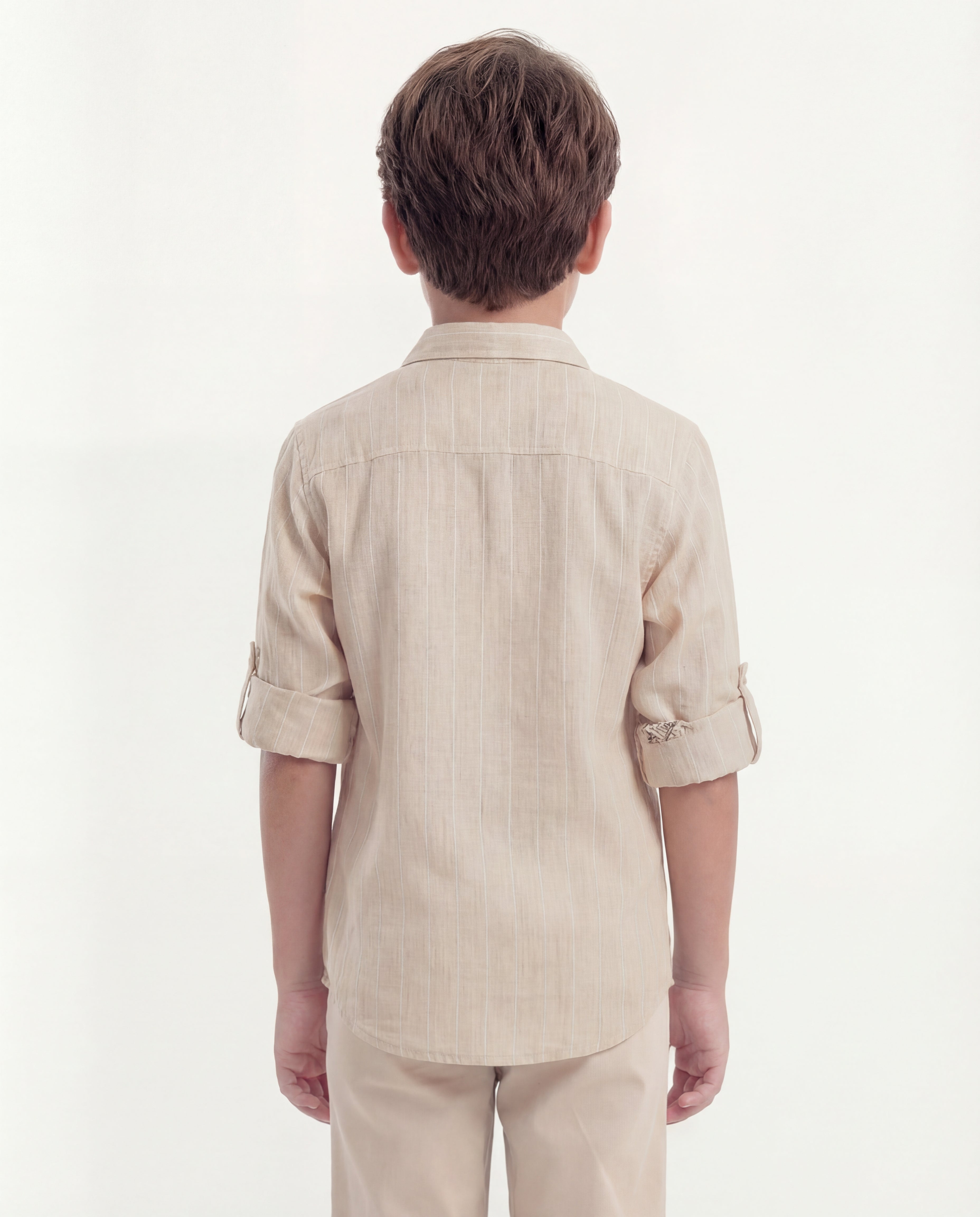 Boys Nature Print Cotton Shirt