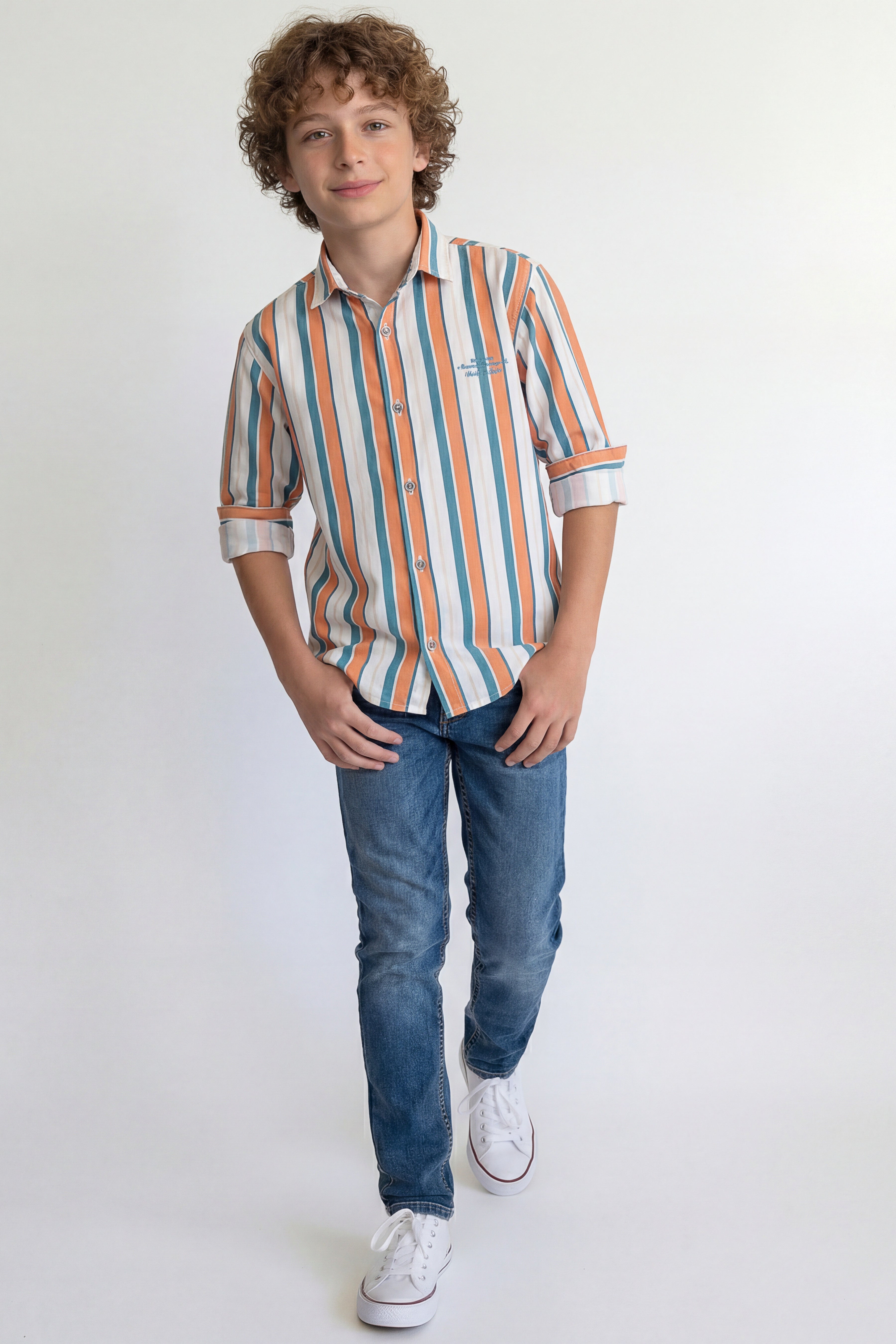 Vibrant striped shirt