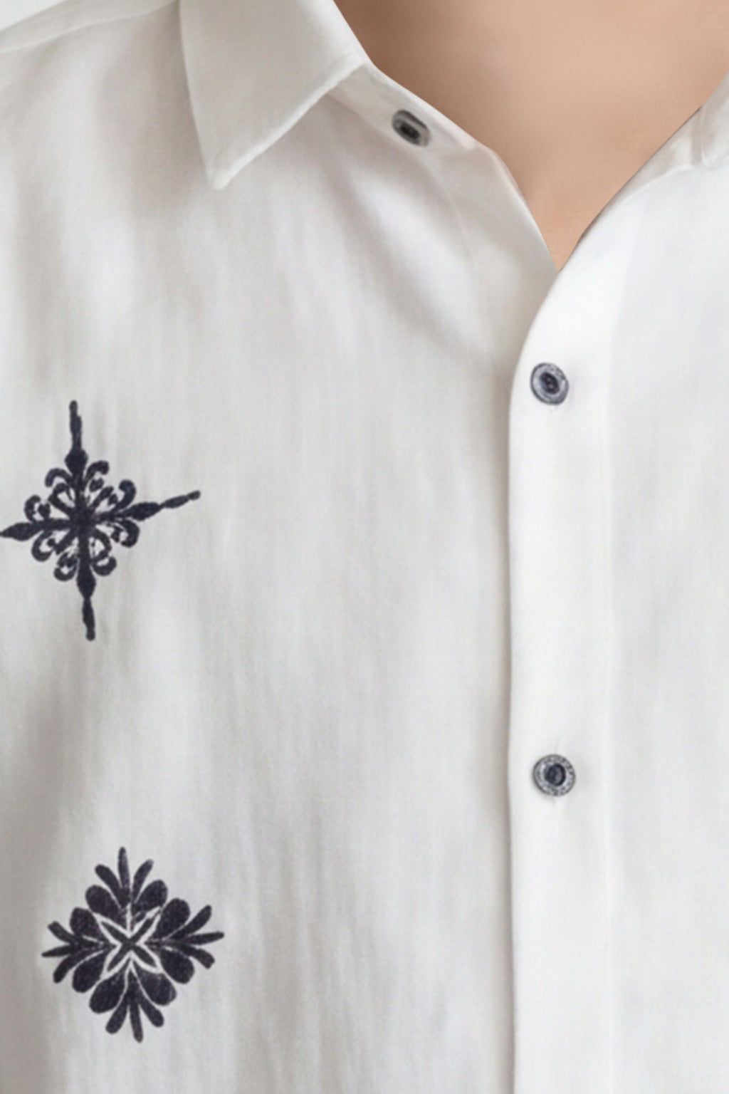 Boys' long sleeve embroidered shirt