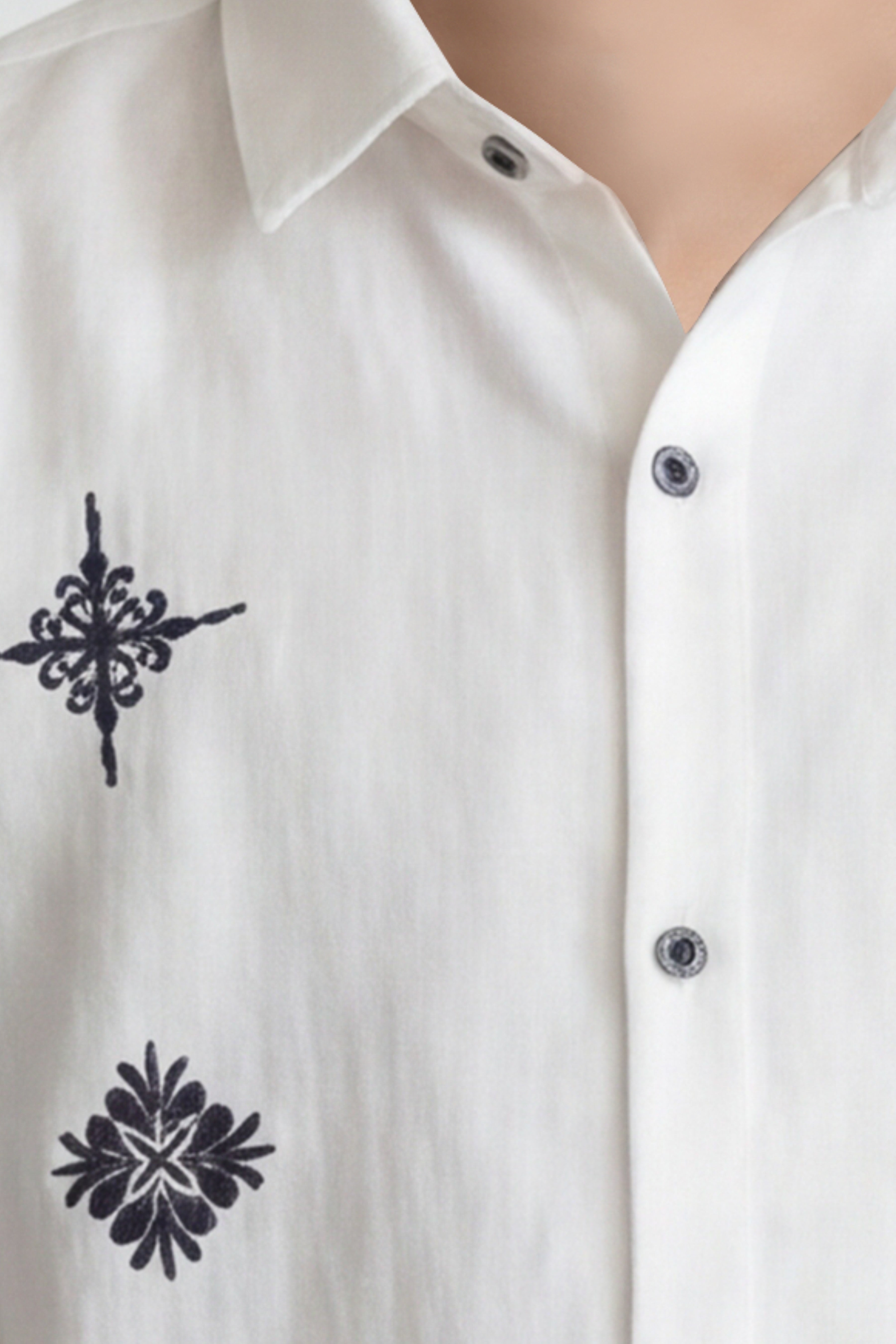Boys' long sleeve embroidered shirt