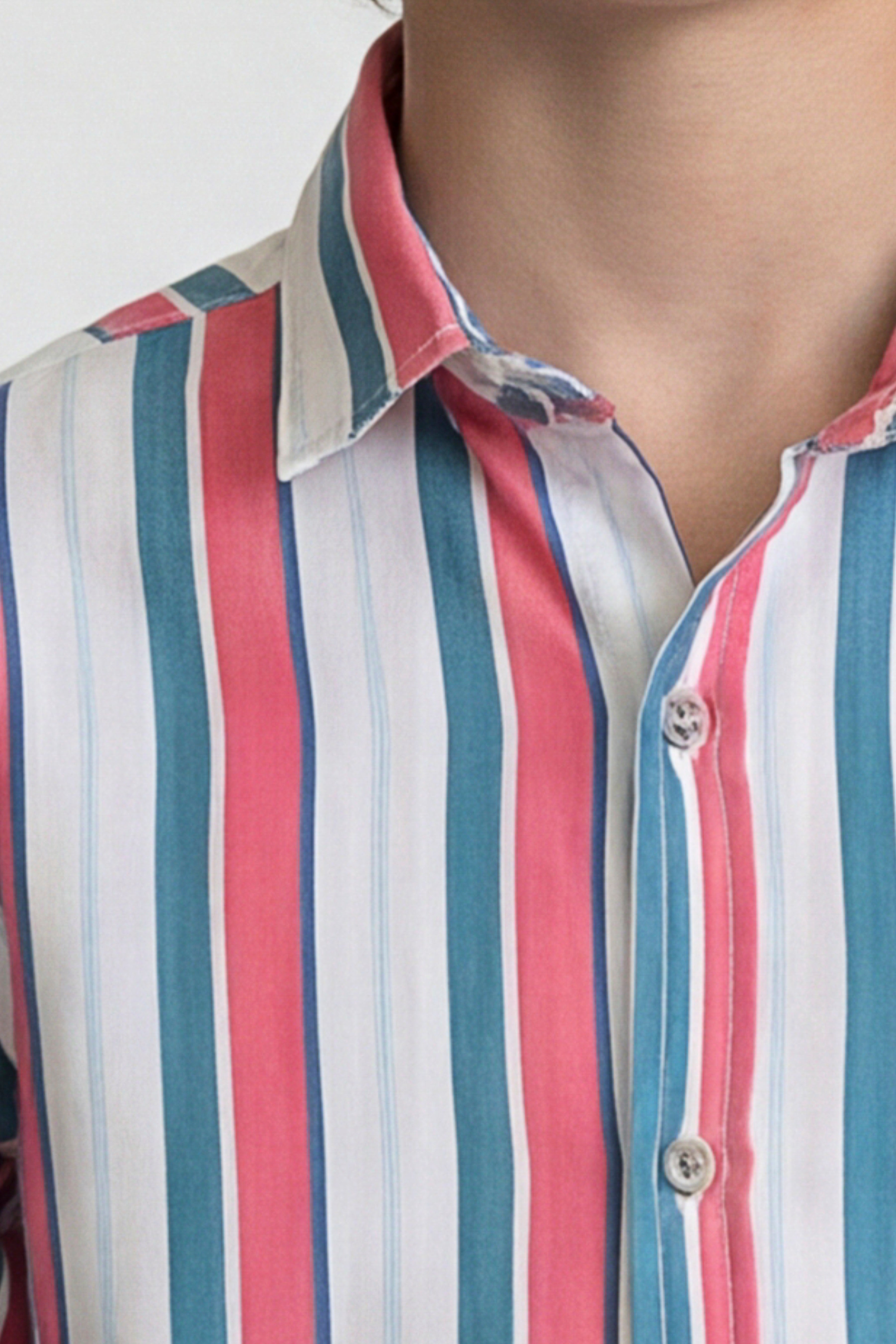 Vibrant striped shirt
