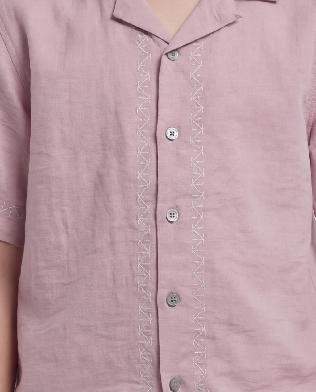 Boys' breezy short-sleeve Cuban shirt