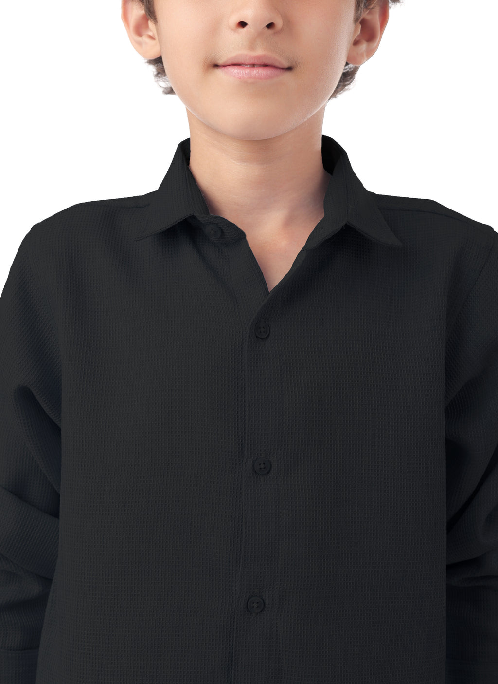 Long sleeve button-down semi-formal shirt