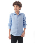Long sleeve button-down semi-formal shirt