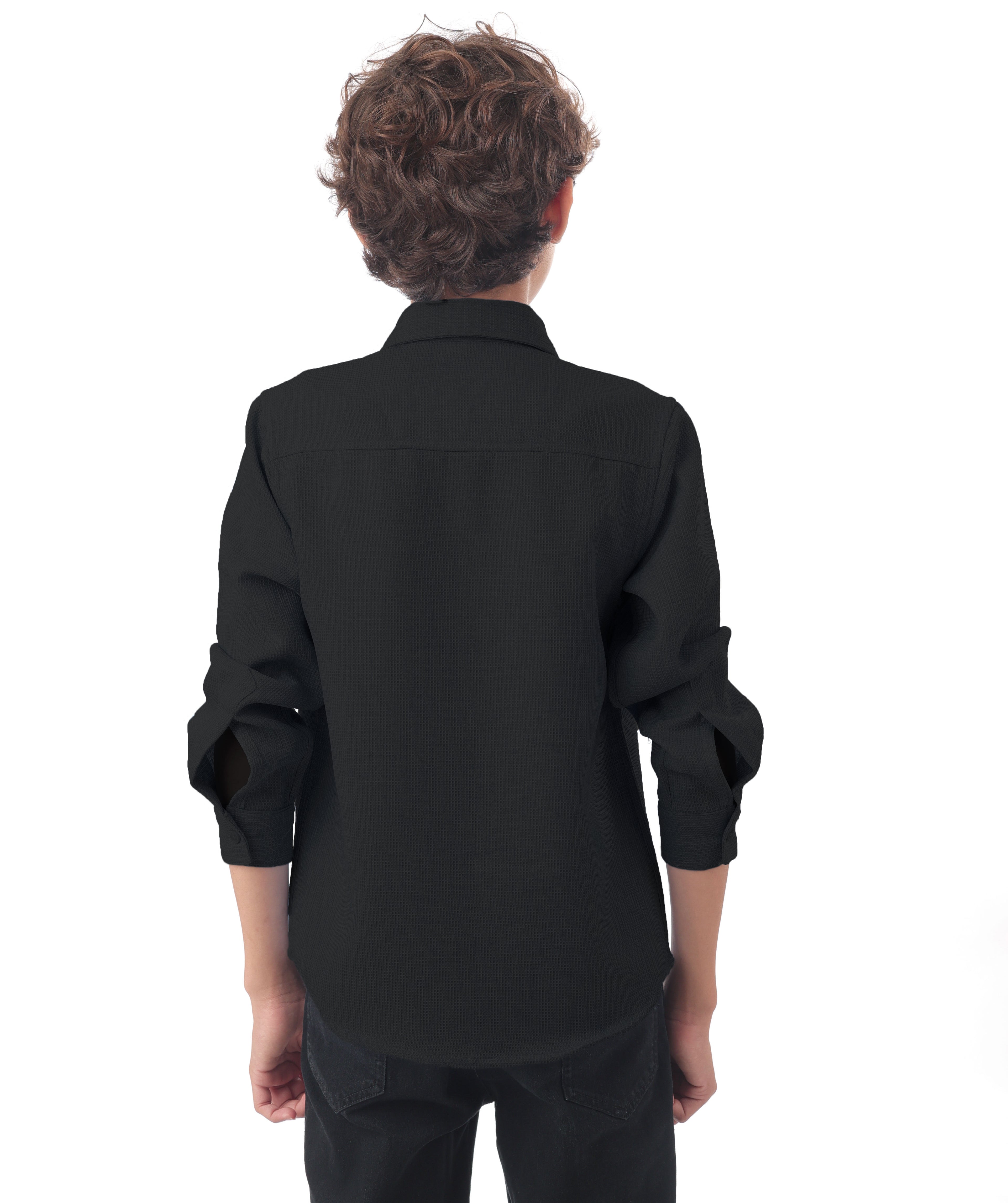 Long sleeve button-down semi-formal shirt