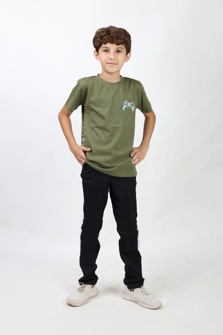 Boys' round neck comfortable t-shirt