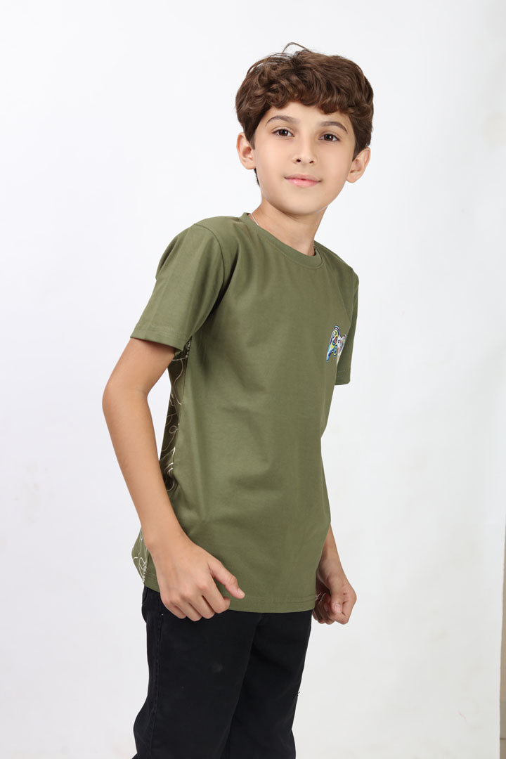 Boys' round neck comfortable t-shirt