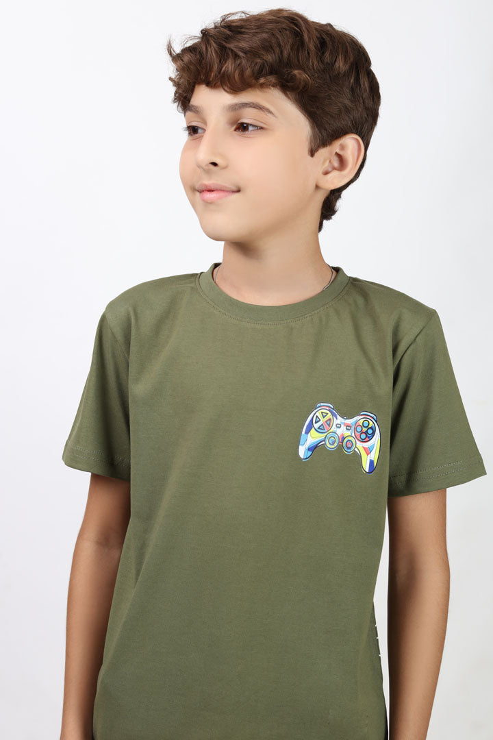 Boys' round neck comfortable t-shirt